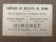 HIMONET Cerf Fabrique De Biscuits De Reims - Sonstige & Ohne Zuordnung