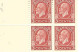 CANADA, 1933. Bookletpane  4x3c, Sc 197a (from Booklet 20) - Pages De Carnets