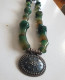 Antique Silver Necklaces With Green Jade - Collares/Cadenas