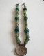 Delcampe - Antique Silver Necklaces With Green Jade - Colliers/Chaînes