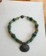 Delcampe - Antique Silver Necklaces With Green Jade - Collares/Cadenas