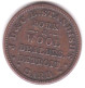 États Unis Token Detroit, Michigan- J.D. & C.B. Standish's Pork & Wool Civil War - Herdenking