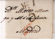 Prefilatelia Año 1828 Carta Marcas Nº2 Roja CªNª Aranjuez Y Porteo Negro 5 Y Llegada Jose De Carranza - ...-1850 Préphilatélie