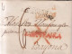 Prefilatelia Año 1825 Carta Francia Marcas Santander Franca, Franca Burgos Espagne Bayonne Porteo Escrito RARA - ...-1850 Vorphilatelie