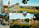 73631463 Peuerbach Pfarrkirche Ehem Schloss Brunnen Pool Panorama Peuerbach - Autres & Non Classés