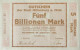 Deutschland, Germany, Gutschein Der Stadt Miltenberg A. Main - 5 Billion Mark, 1923 ! - 5 Billionen Mark