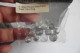 Sachet 12 Perles Rondes Cristal Gris Argent Blanc Transparent Cristaux Irisés Reflets Aurore Boréale - Création Bijoux - Autres & Non Classés