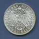 Baden 2 Mark 1902, Regierungsjubiläum Großherzog Friedrich, J 30 Fast St (m6156) - 2, 3 & 5 Mark Silver