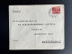 NETHERLANDS 1943 LETTER DONKERBROEK TO AMSTERDAM 31-05-1943 NEDERLAND - Cartas & Documentos