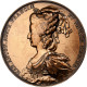 France, Médaille, Marie Antoinette Et Louis XVI, Bronze, Duvivier, Refrappe - Autres & Non Classés