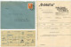 Germany 1932 Cover W/ Letter & Zahlkarte; Lemgo - „Deblukra" Deutsche Blutmehl- Und Kraftfutterfabrik;12pf. Hindenburg - Brieven En Documenten