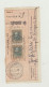 TAGLIANDO EMISSIONE VAGLIA RISPARMI - ASMARA AEROPORTO DEL 1940 WW2 - Poststempel