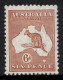 AUSTRALIA 1932  6d CHESTNUT KANGAROO (DIE IIB) STAMP PERF.12 CofA WMK  SG.132 MNH. - Nuevos