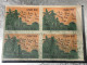 SOUTH VIETNAM 1960 Military Post Admission Stamp U/M Marginal Block Of 4 VARIETY ERROR Print Smudged- Color Vyre Rare - Viêt-Nam