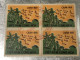 SOUTH VIETNAM 1960 Military Post Admission Stamp U/M Marginal Block Of 4 VARIETY Stamps Are Piled With Marks- Vyre Rare - Vietnam