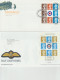 Great Britain: 10 FDC Franked W/souvenir Sheets Or Booklet Panes. Postal Weight Approx 200 Gramms. Please Read - Blocks & Kleinbögen