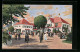 Künstler-AK München, Ausstellung 1908, Eingang Zum Vergnügungspark, Ganzsache Bayern  - Esposizioni