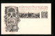 AK Nürnberg, Philatelistentag 1906, Teilansicht, Briefmarken, Wappen, Ganzsache Bayern  - Briefmarken (Abbildungen)