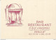 PP / Advertising Business Card Carte De VISITE Publicitaire PUB BAR Restaurant PARIS TAILLEVERNE Paul VIALAR Dédicace - Visitekaartjes