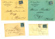 Delcampe - 15C SAGE TII BLEU SUR 100 ENVELOPPES TIMBRES TB POUR ETUDE VOIR LES SCANS POIDS 370 GRAMMES AVANT EMBALLAGE - 1961-....