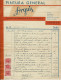 ESPAÑA 1944. Timbres ESPECIAL MOVIL 25 Cts En Bloque. Sellos Fiscales En Factura - Revenue Stamps