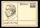 AK Paul Von Hindenburg Im Profil, Ganzsache  - Postcards