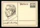 AK Paul Von Hindenburg Im Profil, Ganzsache  - Tarjetas