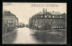 AK Coburg, Heiligkreuz Mit Blick In Die überschwemmte Bahnhofstrasse, Hochwasser 1909, Bürger Im Pferdewagen  - Overstromingen