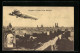 AK München, Zeppelins Fernfahrt Nach München, Ortsansicht Mit Zeppelin, Portrait Zeppelin  - Airships