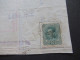 Österreich 1918 Nr.222 EF Auf Briefstück Violetter Stempel Lenesice / Frachtbrief ? Inhalt / Wirkliches Rohgewicht - Briefe U. Dokumente