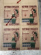 SOUTH VIETNAM Stamps(1967-ARTISANAT-3d00) PRINT ERROR(ASKEW)BLOCK 4-vyre Rare - Vietnam