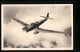 AK Focke-Wulf Fw 58 Weihe Im Flug über Den Wolken,   - 1939-1945: II Guerra