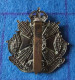 Insigne De Casquette En Métal Blanc Du 4e Bataillon Cumberland And Westorland Border Regiment - 1914-18