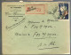 Delcampe - 79985 - 5  Courriers  Recommandés Dont  2  Avec  A.R. - 1921-1960: Modern Period