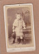 Ancienne Photographie XIXe CDV J. Bruant La-Ferté-Sous-Jouarre Portrait Enfant Garçon Avec Son Chapeau à La Main - Alte (vor 1900)