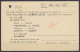 EP CP Réponse 50c (type N°426) Répiqué "Tramways Bruxellois" (confirmation Réception De Colis Pour Prisonnier Belge) + N - Oorlog 40-45 (Brieven En Documenten)