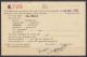 EP CP Réponse 50c (type N°426) Répiqué "Tramways Bruxellois" (confirmation Réception De Colis Pour Prisonnier Belge) + N - Postkarten 1934-1951