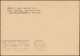 DDR Postkarte P 54 + Zusatz. BERLIN 7.6.55 Stempel Mit Eröffnungsflug Befördert - Eerste Vluchten