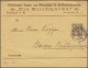 Württemberg PS 2 Streifband Die Briefmarke ESSLINGEN-BAHNHOF 15.10.1894 - Entiers Postaux