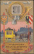 PP 52 Nürnberg 27 Deutscher Philatelistentag 1921 SSt 24.7.21 Mit 3 Vignetten - Philatelic Exhibitions