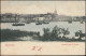 Firmenlochung/Perfin K Auf 50 Ziffer Auf AK Nymegen Panorama AMSTERDAM 20.6.1901 - Other & Unclassified