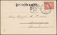 Firmenlochung/Perfin K Auf 50 Ziffer EF Auf AK Willemspoort AMSTERDAM 9.9.1901 - Otros & Sin Clasificación
