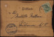 Postkarte Aus Holz Mit Rückseitigem Bild, WIESLOCH 22.6.1901 N. SANDHAUSEN 23.6. - Other & Unclassified