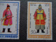 Delcampe - Corée Du Nord Chevaliers De La Dynastie LI KOREA Warrior Costumes Knight Ritter Caballero Cavaliere Corea Ridders 1979 - Militaria