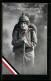 AK Dame In Uniform Mit Gewehr  - Weltkrieg 1914-18