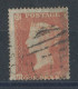 GB   N°8 Victoria 1p Rouge De 1854-55 - Dentelé 16 - Usati