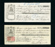 DC-IT N.2 Cambiali Rovigo 1897 - 1912 -in Controluce Filigrana Con Stemma Sabaudo Anni 1893+1910 - Bills Of Exchange