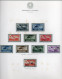 Italia 1945-1950 6 Annate Complete Usate Su Fogli G.B.E. (vedi Descrizione) - Full Years