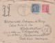 1931--lettre VILLENOUVELLE-31 Pour ROYALSTON Réexpédiée Sur BOSTON (Etats-Unis) ,type Semeuse Lignée,  Cachets - 1921-1960: Moderne