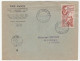 Lettre St Louis Du Sénégal/ 1er Circuit Aéropostal Par Avion Sénégal-Mauritanie-Soudan, 1948 - Brieven En Documenten